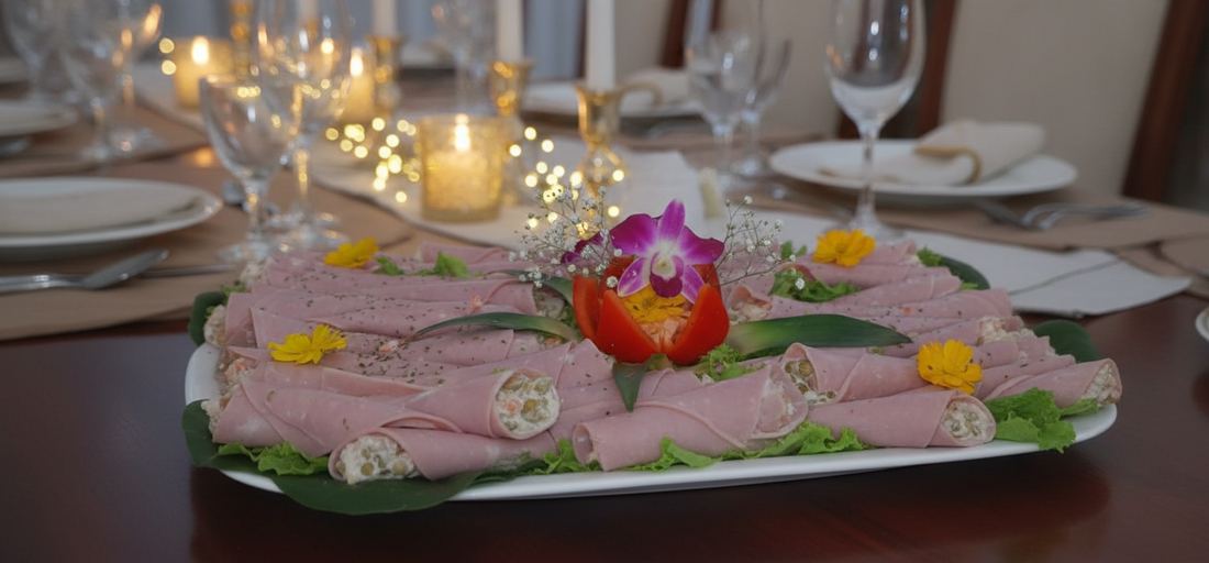 Cornets de jambon garnis
